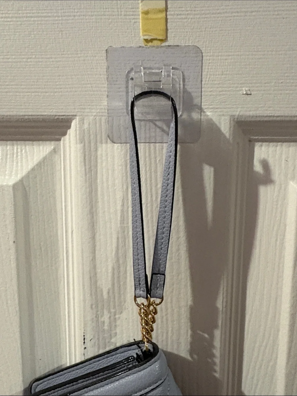 Victoria's Secret Quilted Light Blue Wristlet with Gold Studs